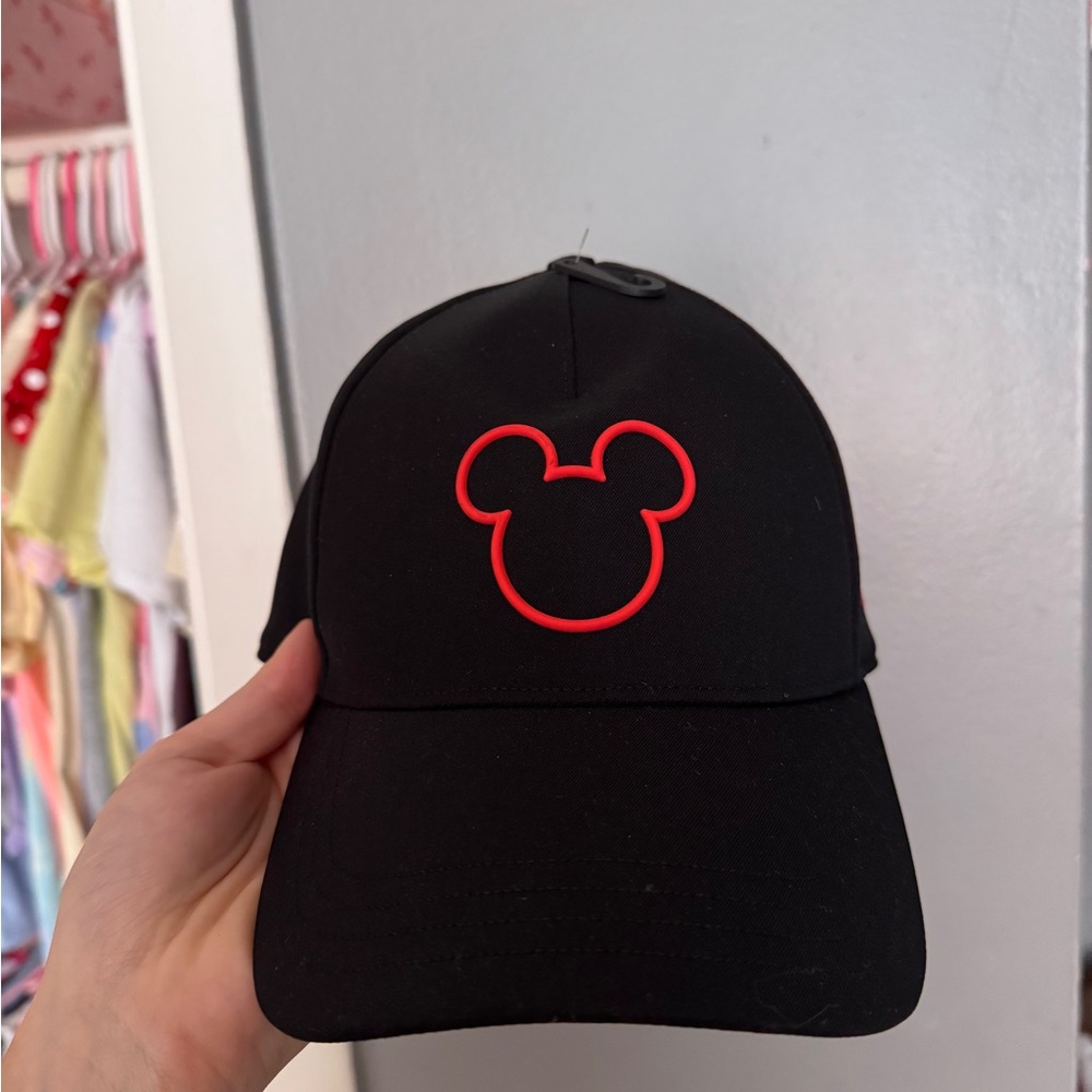 lululemon Black Hat with Red Mickey Logo
